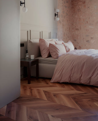 Dekbedovertrekset Egyptisch katoen Percal 400TC | Blush Pink