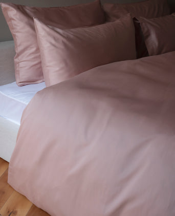 Dekbedovertrekset Egyptisch katoen Satijn 400TC | Blush Pink
