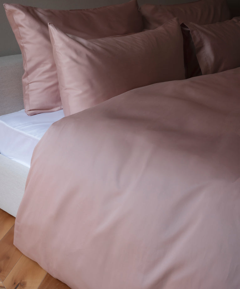 Dekbedovertrekset Egyptisch katoen Satijn 400TC | Blush Pink