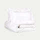 Dekbedovertrekset Egyptisch katoen Percal 400TC | Carmel Wit