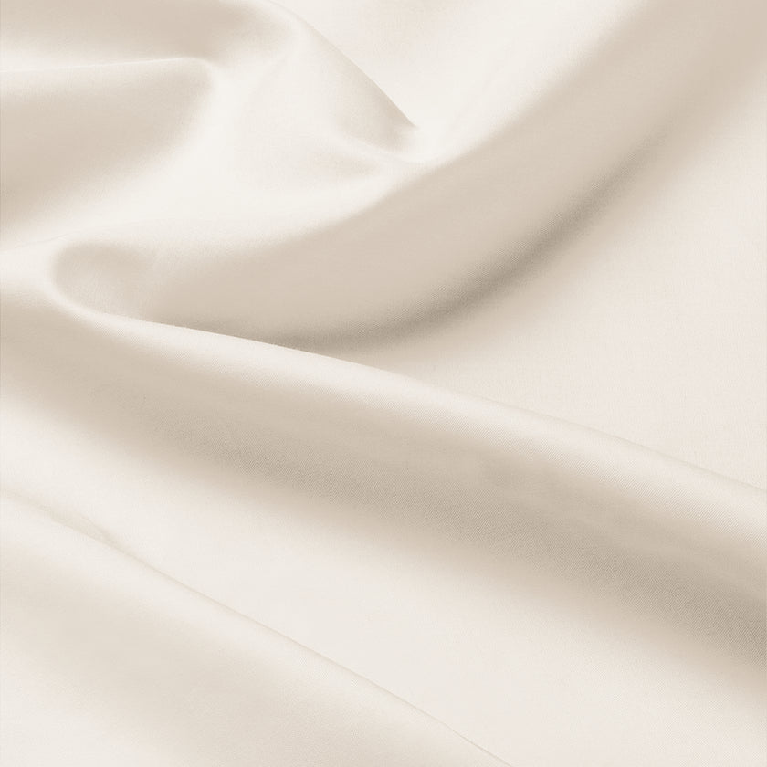 Dekbedovertrekset & Hoeslaken Percal Chalk White