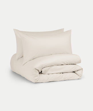 Dekbedovertrekset Egyptisch katoen Percal 400TC | Chalk White