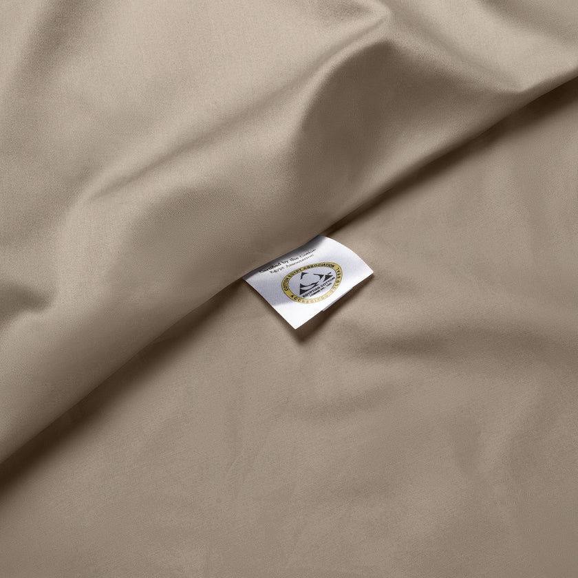 Dekbedovertrekset + Hoeslaken Egyptisch Katoen Satijn | Champagne