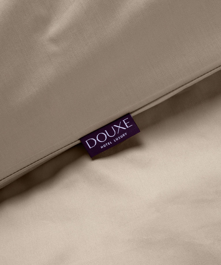 Dekbedovertrekset + Hoeslaken Egyptisch Katoen Satijn | Champagne