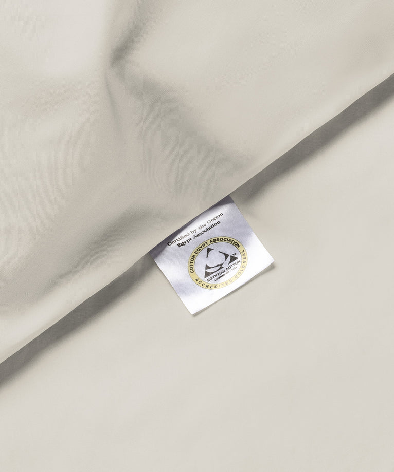 Set van 2 kussenslopen Egyptisch katoen Percal 400TC | Greige