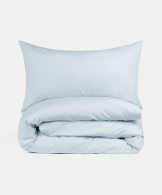Dekbedovertrekset Egyptisch katoen Percal 400TC | Pastel Blue