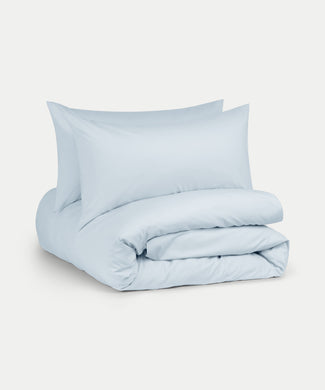 Dekbedovertrekset Egyptisch katoen Percal 400TC | Pastel Blue