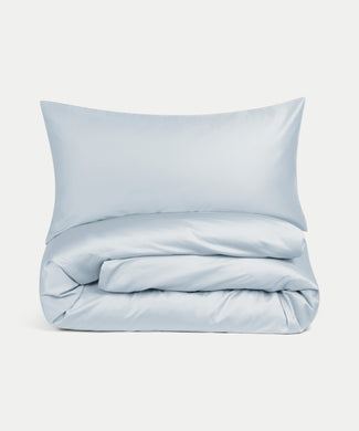 Dekbedovertrekset Egyptisch katoen Satijn 400TC | Pastel Blue