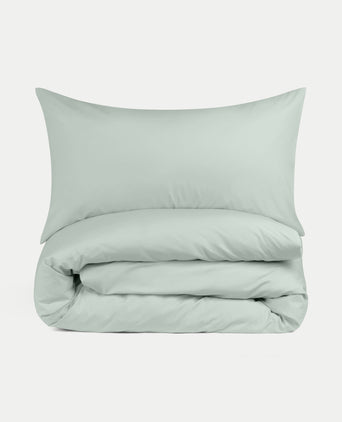 Dekbedovertrekset Egyptisch katoen Percal 400TC | Pastel Green