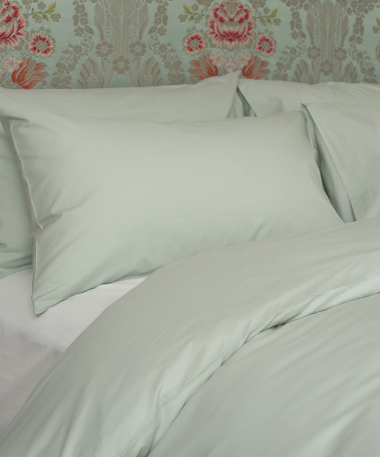 Dekbedovertrekset Egyptisch katoen Percal 400TC | Pastel Green