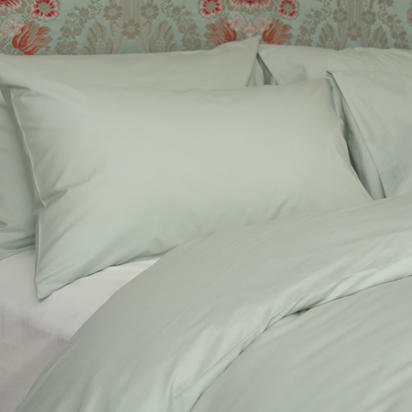 Dekbedovertrekset Egyptisch katoen Percal 400TC | Pastel Green