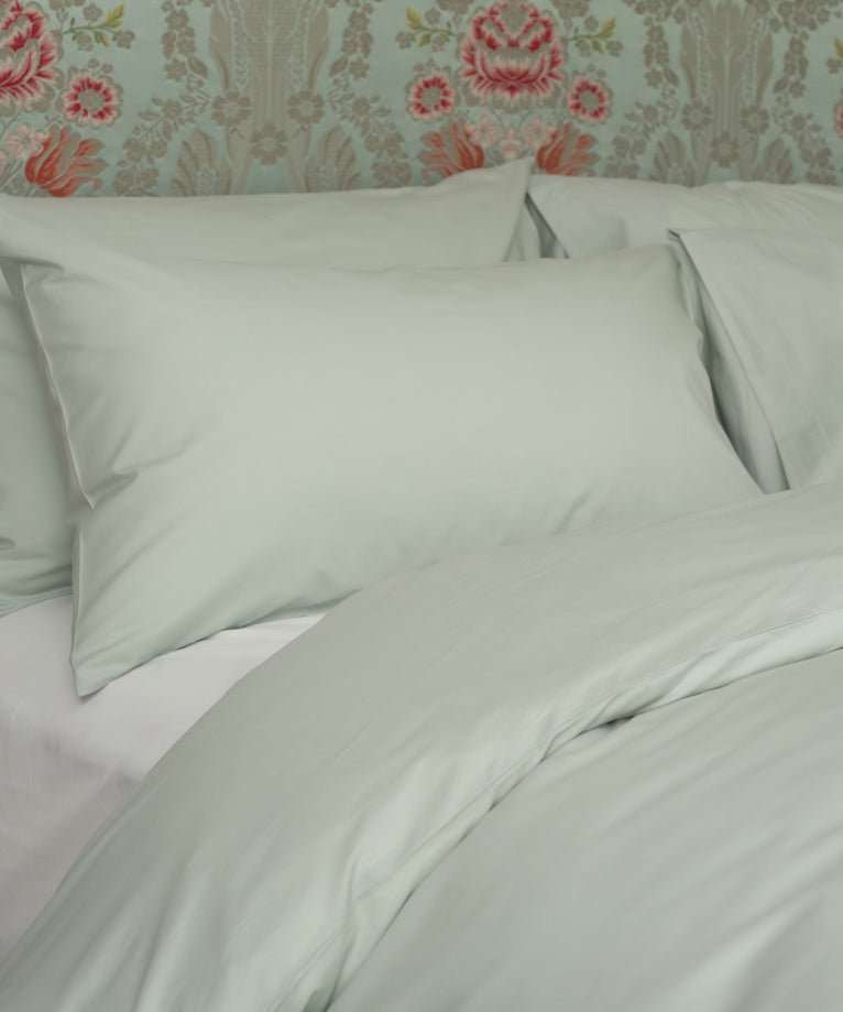 Set van 2 kussenslopen Egyptisch katoen 400TC Percal | Pastel Green