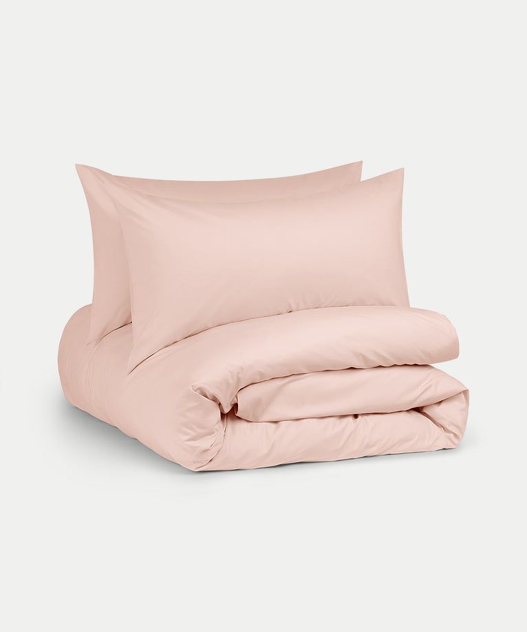Dekbedovertrekset Egyptisch katoen Percal 400TC | Blush Pink