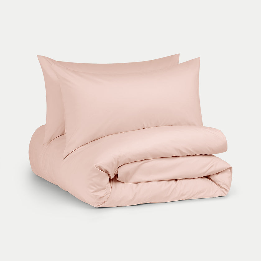 Dekbedovertrekset Egyptisch katoen Percal 400TC | Blush Pink