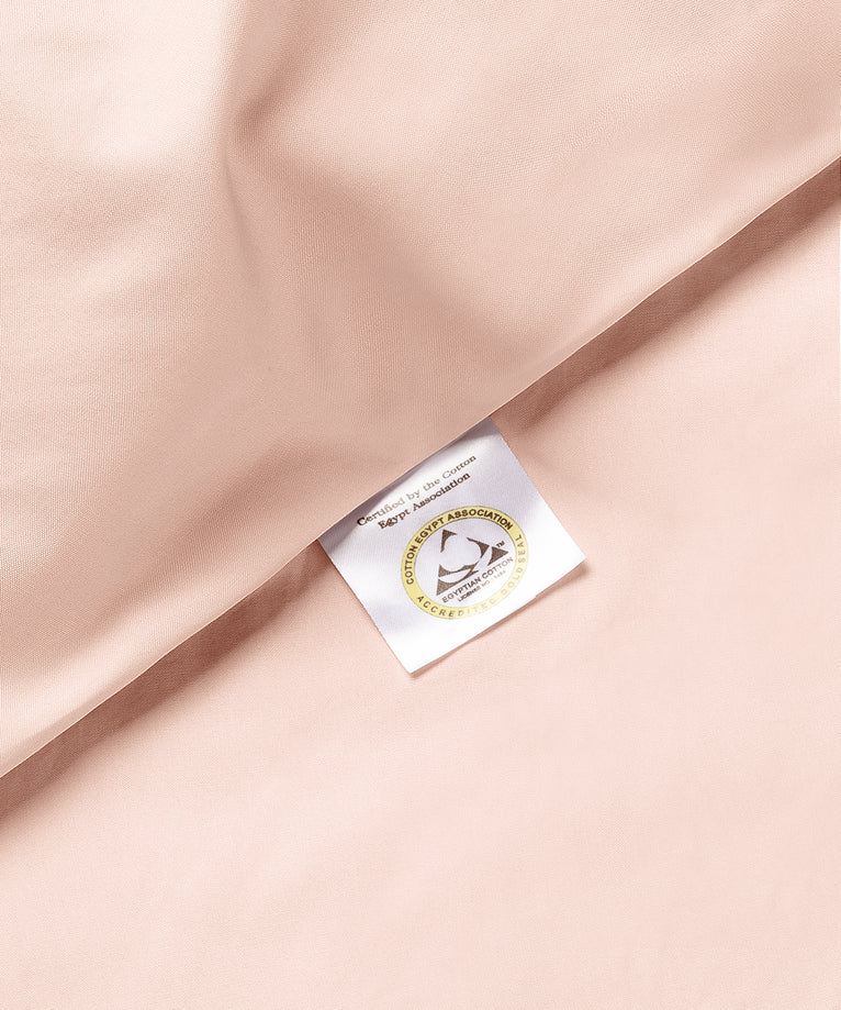Dekbedovertrekset Egyptisch katoen Percal 400TC | Blush Pink