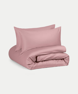 Dekbedovertrekset Egyptisch katoen Satijn 400TC | Blush Pink