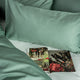 Dekbedovertrekset Egyptisch katoen Satijn 400TC | Sage Green