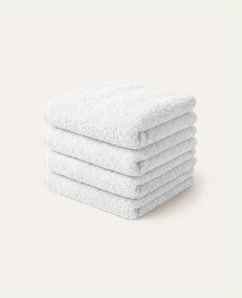 Gastendoekje zero-twist katoen 30x30 cm (4 st.) | Wit