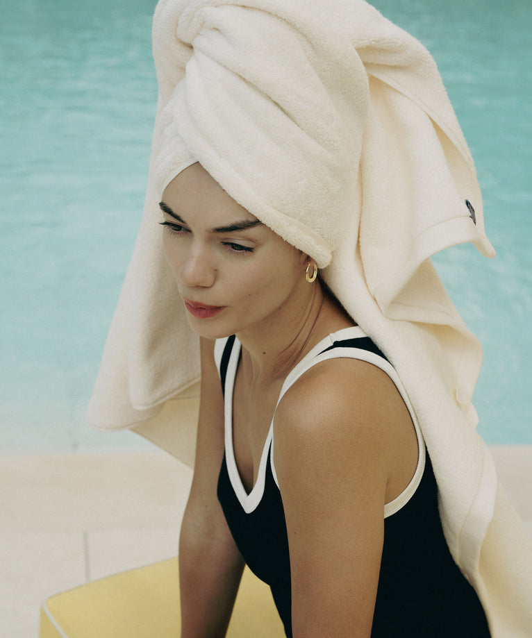 Handdoek zero-twist katoen 100x150 cm | Cream