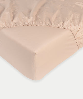 Hoeslaken Egyptisch katoen Percal 400TC | Blush Pink