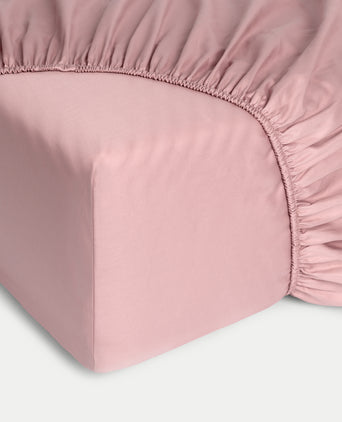 Hoeslaken Egyptisch katoen Satijn 400TC | Blush Pink