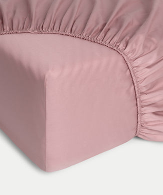 Hoeslaken Egyptisch katoen Satijn 400TC | Blush Pink