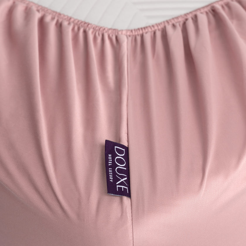 Hoeslaken Egyptisch katoen Satijn 400TC | Blush Pink