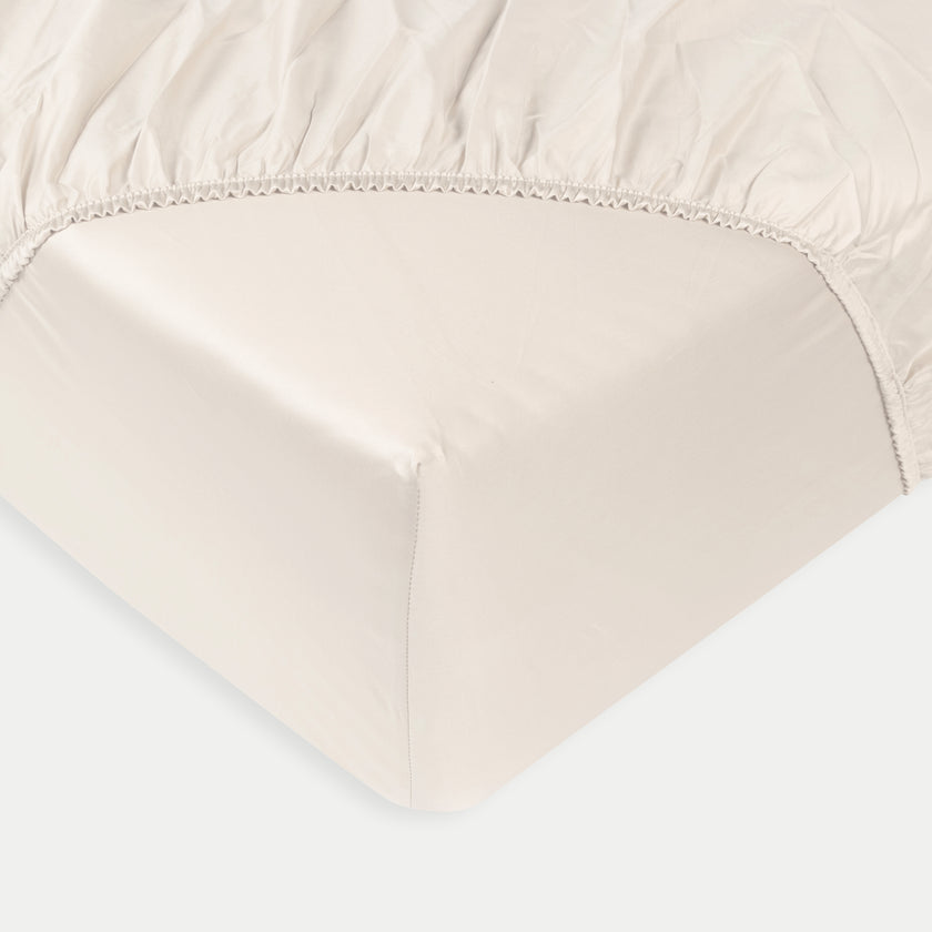 Dekbedovertrekset + Hoeslaken Egyptisch Katoen Satijn | Cream