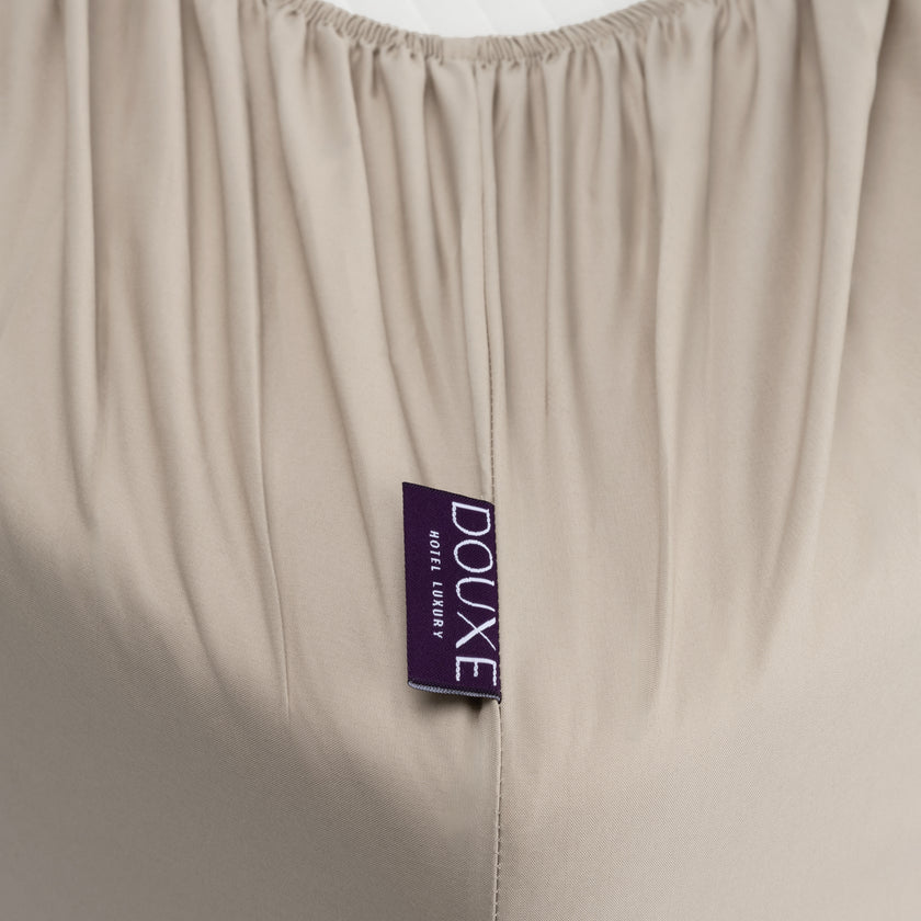 Hoeslaken Egyptisch katoen Percal 400TC | Latte