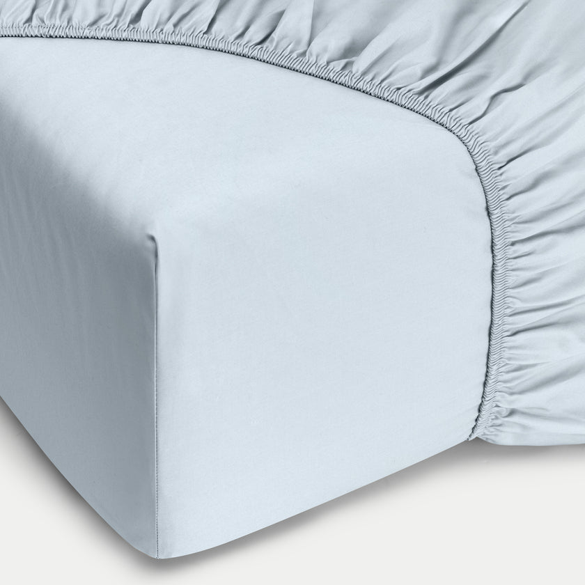 Hoeslaken Egyptisch katoen Percal 400TC | Pastel Blue