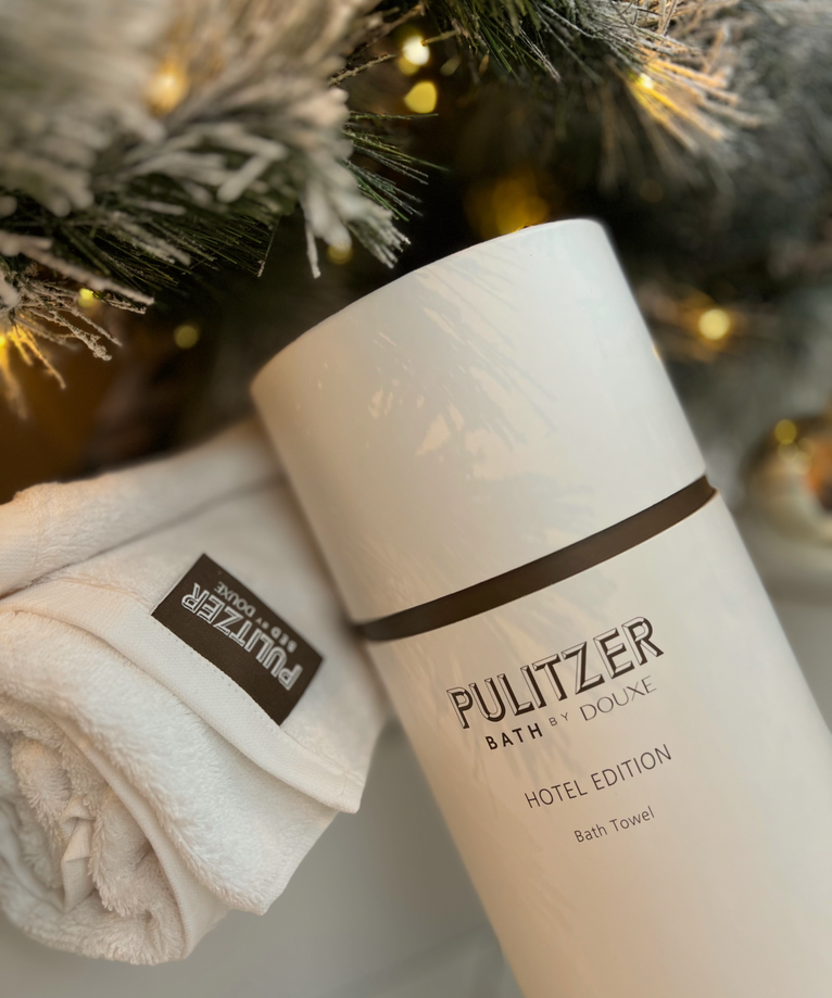 Pulitzer hotel handdoek in luxe koker