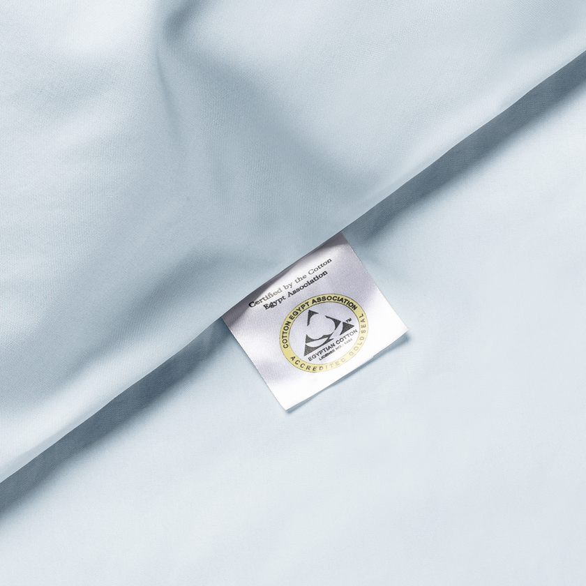 Set van 2 kussenslopen Egyptisch katoen 400TC Percal | Pastel Blue