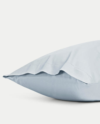 Set van 2 kussenslopen Egyptisch katoen 400TC Satijn | Pastel Blue