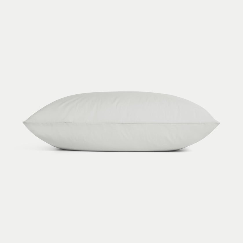 Set van 2 kussenslopen Egyptisch katoen Percal 400TC | Zilvergrijs