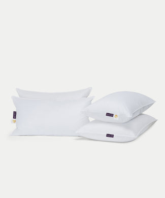 2x Hoofdkussen Dons 50x90 cm + 2x Body Kussen Microfiber 60x90 cm