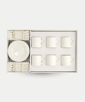 18-delige Tokyo Design Studio Espressoset – Nippon White Gold Rim