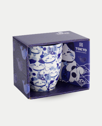 Tokyo Design Studio – Kawaii Blue Maneko Mok (met geschenkverpakking)