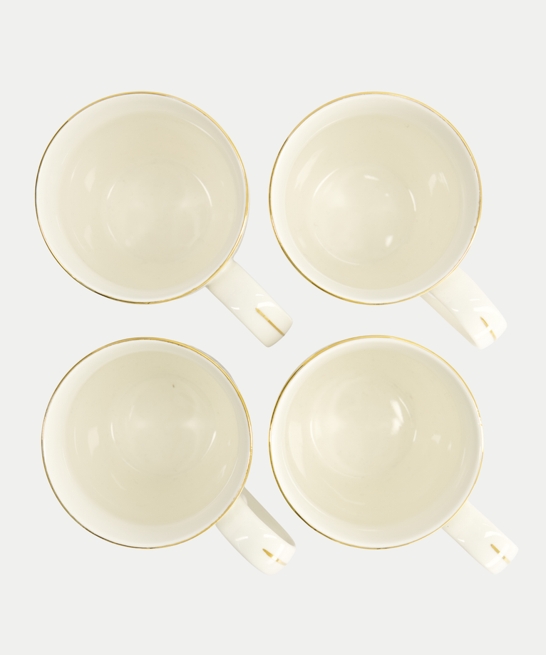4 Tokyo Design Mokken - Nippon White Gold Rim Giftset