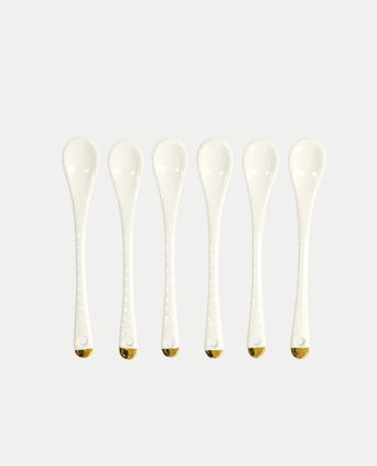 6-delige Tokyo Design Theelepels Set - Golden Rim