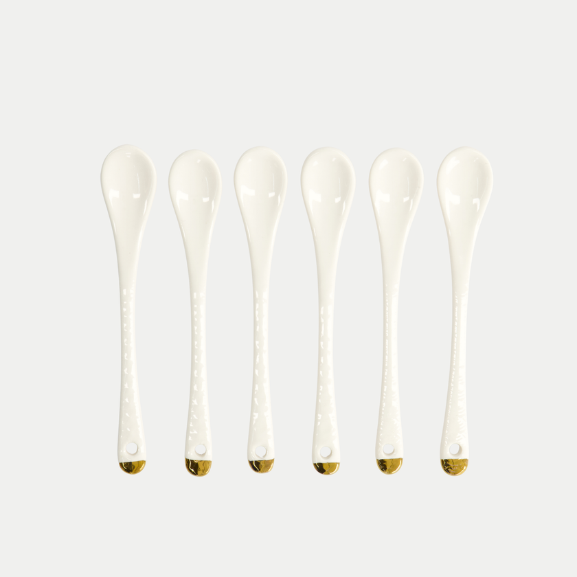 Tokyo Design Studio – Nippon White Gold Rim Kop-en-Schotelset Star Lines (8-delig)