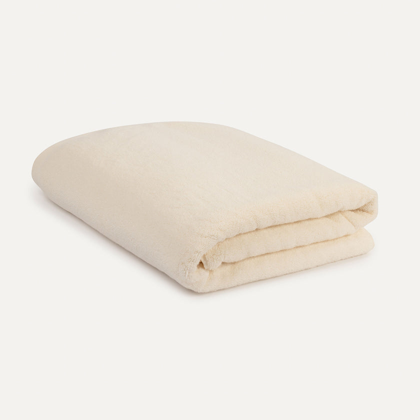 Handdoek zero-twist katoen 100x150 cm | Cream