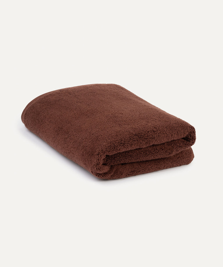 Handdoek zero-twist katoen 70x140 cm | Chestnut