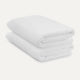 2x Handdoek zero-twist katoen 70x140 cm | Wit