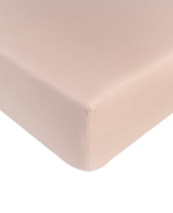 Hoeslaken Egyptisch katoen Percal 400TC | Blush Pink