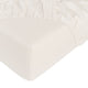 Hoeslaken Egyptisch katoen Percal 400TC | Chalk White