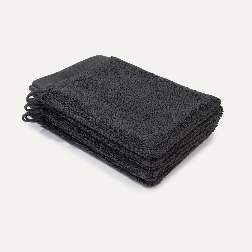 Washandje Antraciet 16x21 cm | 4 stuks