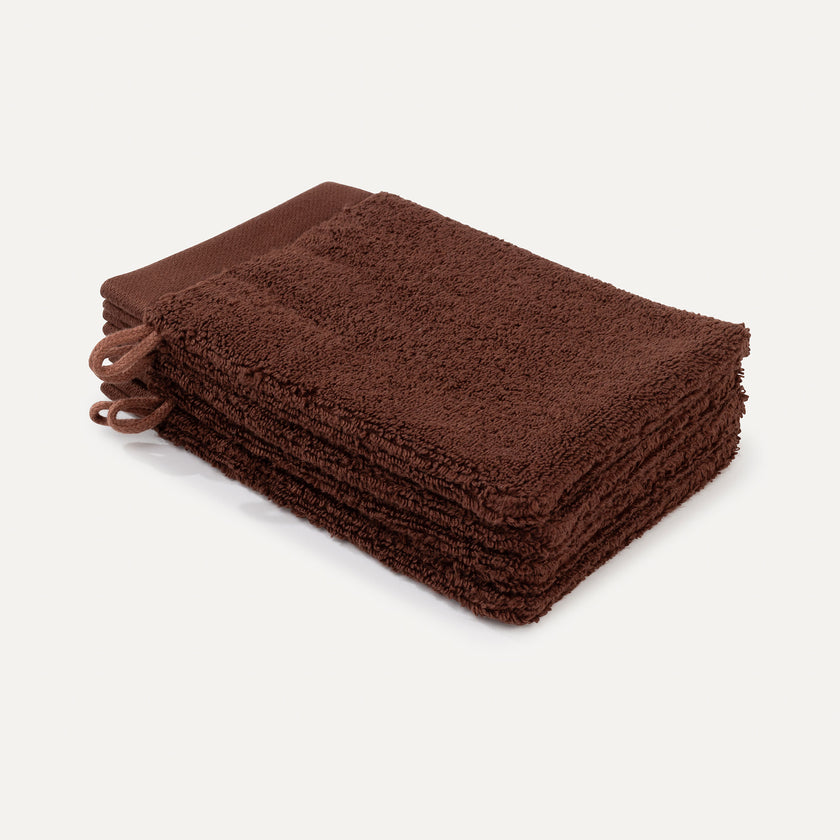 Washandje Chestnut 16x21 cm | 4 stuks