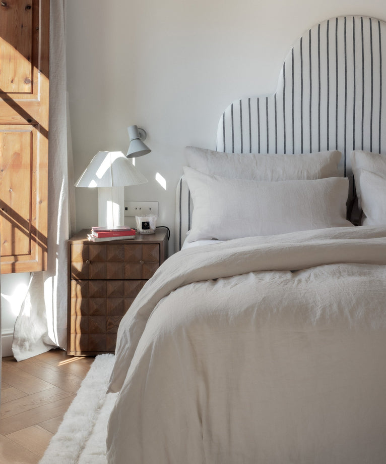 Set van 2 kussenslopen 100% Gewassen Linnen | Oat