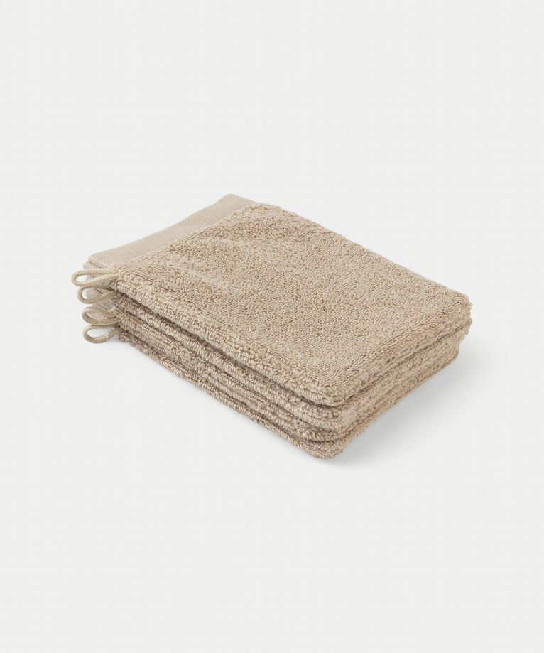 Waschhandschuh Latte 16x21 cm | 4 Stück
