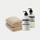 2x Gästehandtuch Latte & Marie-Stella-Maris Handseife + Handlotion Lemon Notes